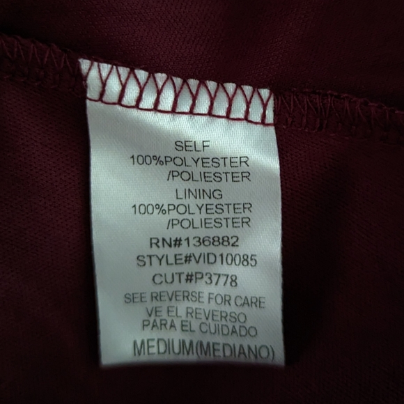 NWT Windsor Shay A Line Tulle Formal Dress in Wine - Picture 5 of 11